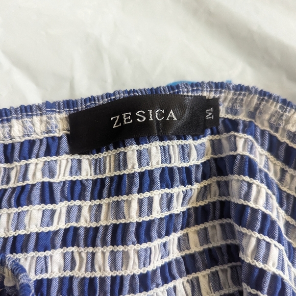 NWOT, Bohemian Gingham Summer Ruffle Flowy Midi dress in M - Picture 5 of 8